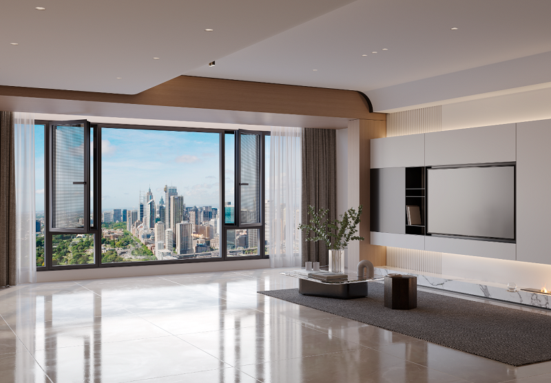 鉑金·GD120C超靜音智能內(nèi)平開窗